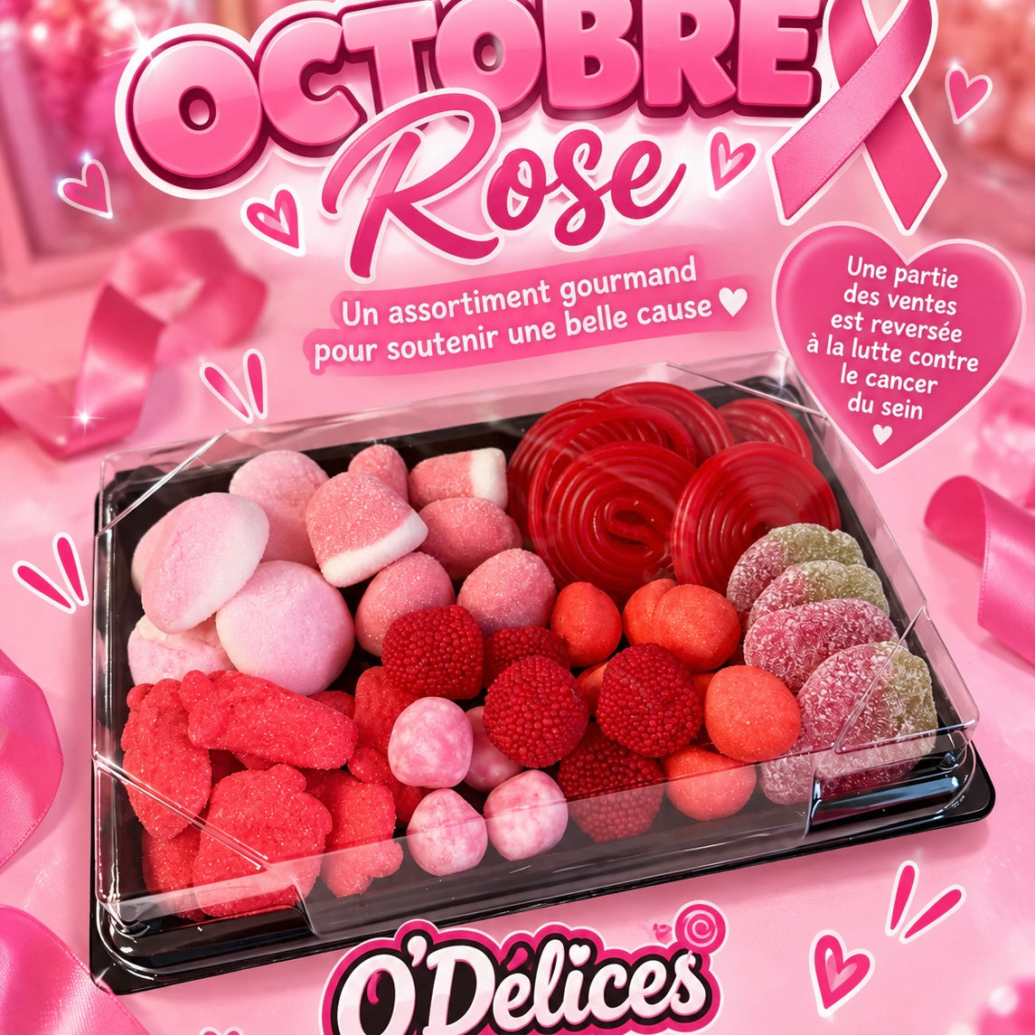 Plateau octobre Rose