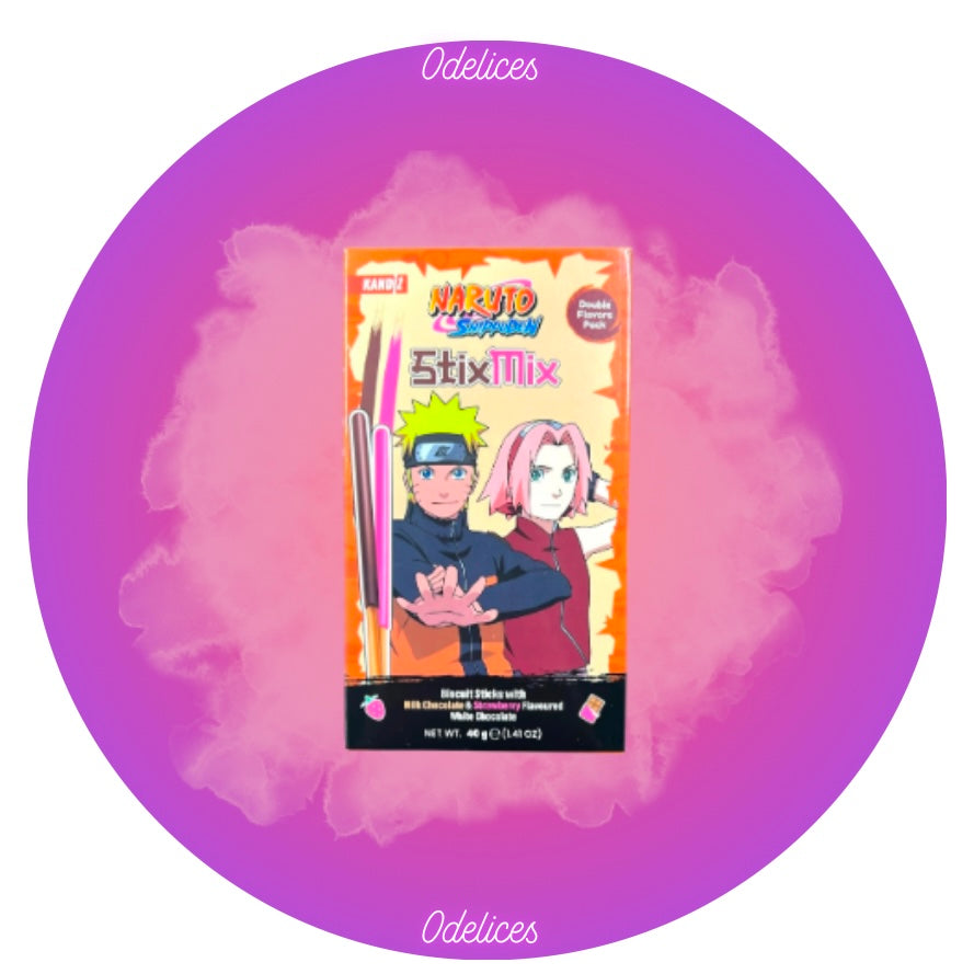 Pocky fraise et chocolat naruto