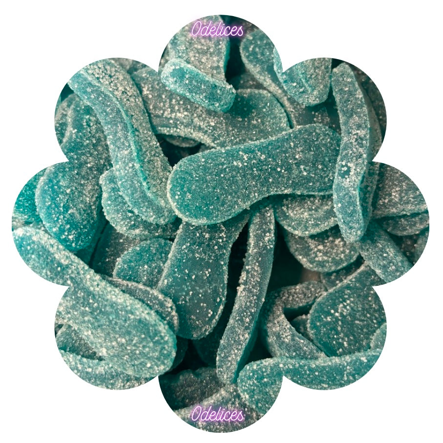 Langues bleues à la frambroise (100g)