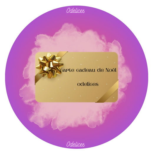 Carte cadeau de Noël