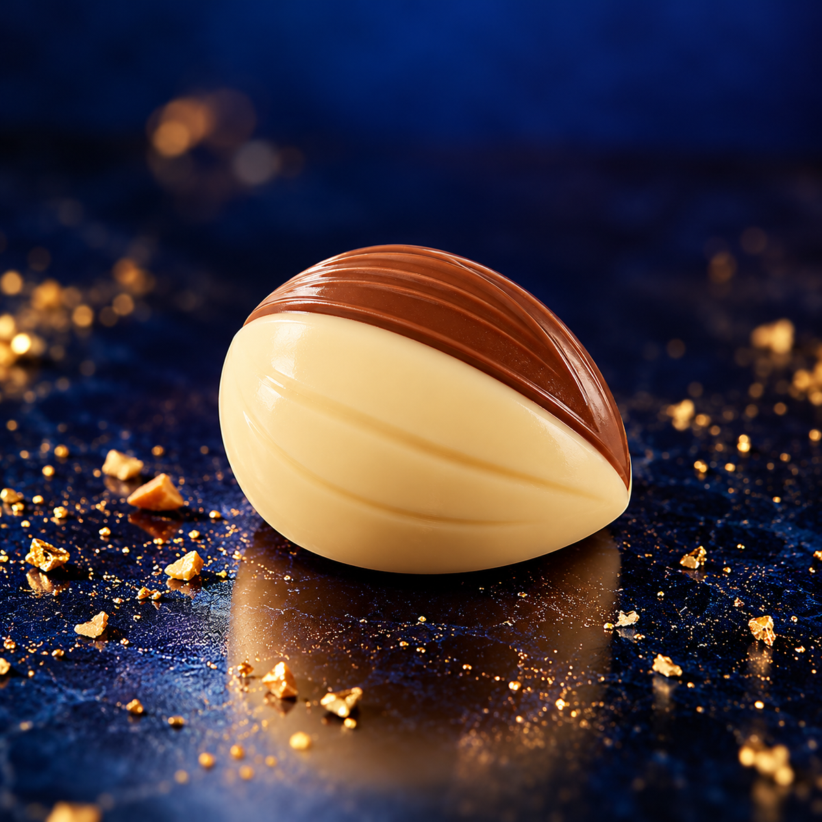 Noix blanc fourré praliné (x5)