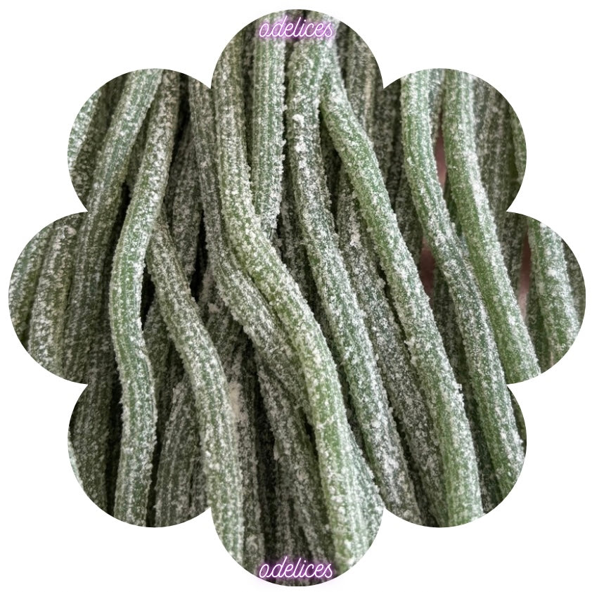 lasso torsadés acidulés pomme (lot de 10)