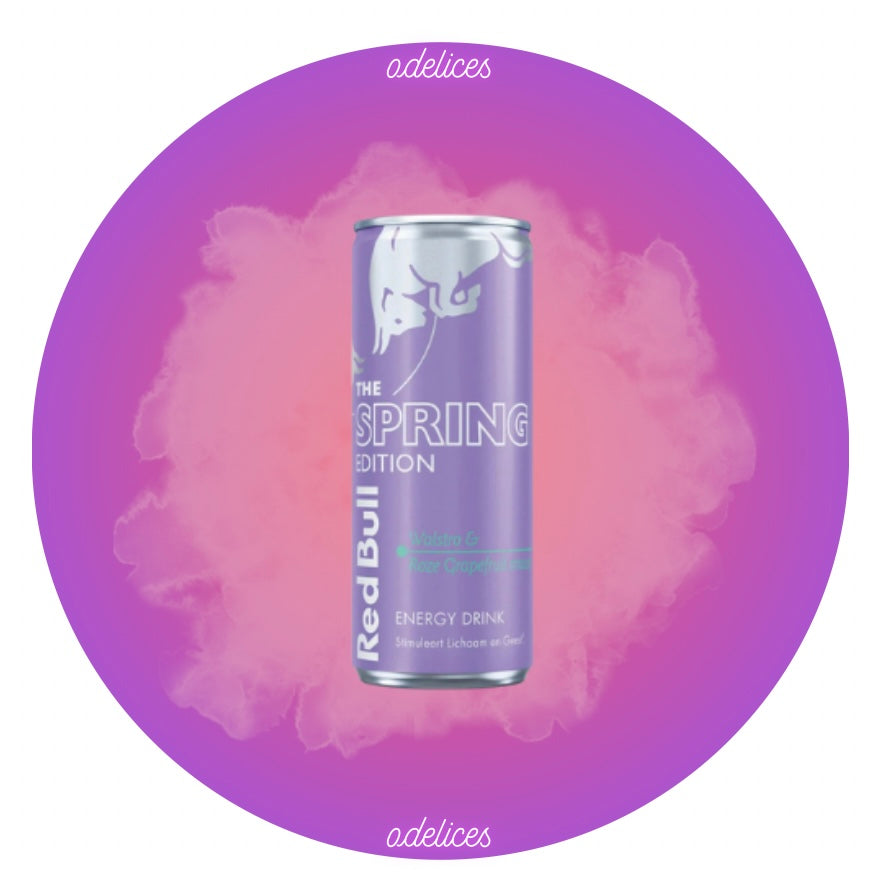 Red Bull Energy Drink Spring Edition Woodruff & Pink Grapefruit