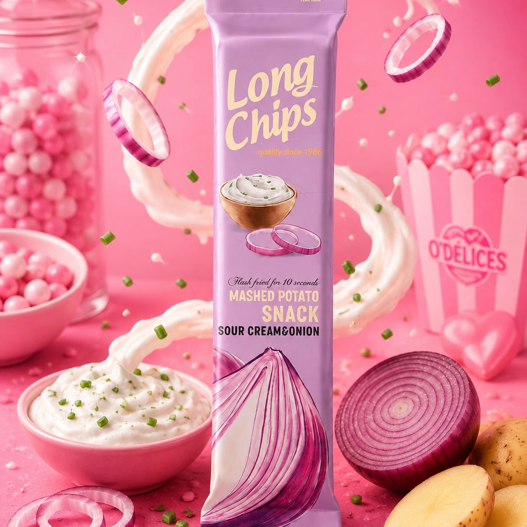 Long Chips - Crème & onion