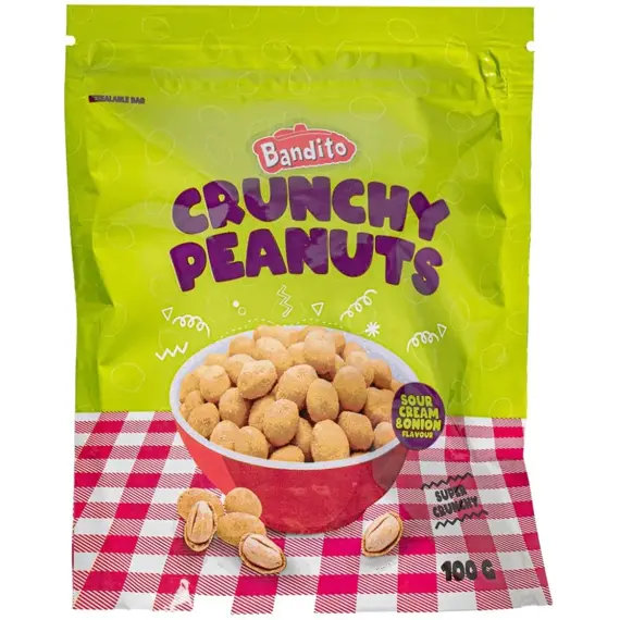 Cacahuète enrobé crème oignon