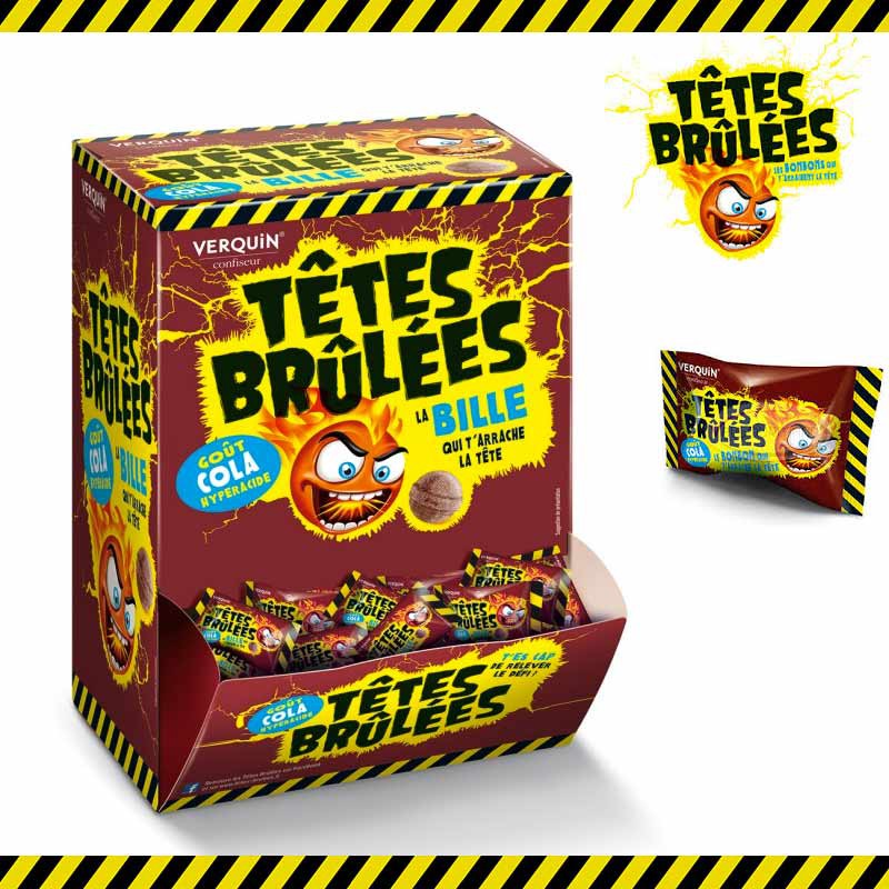 Tête brûlée cola (x10)