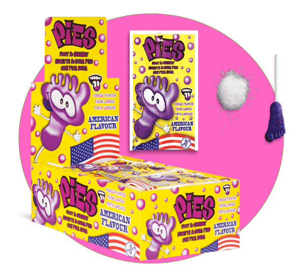 sucette pied poudre américaine (unité)