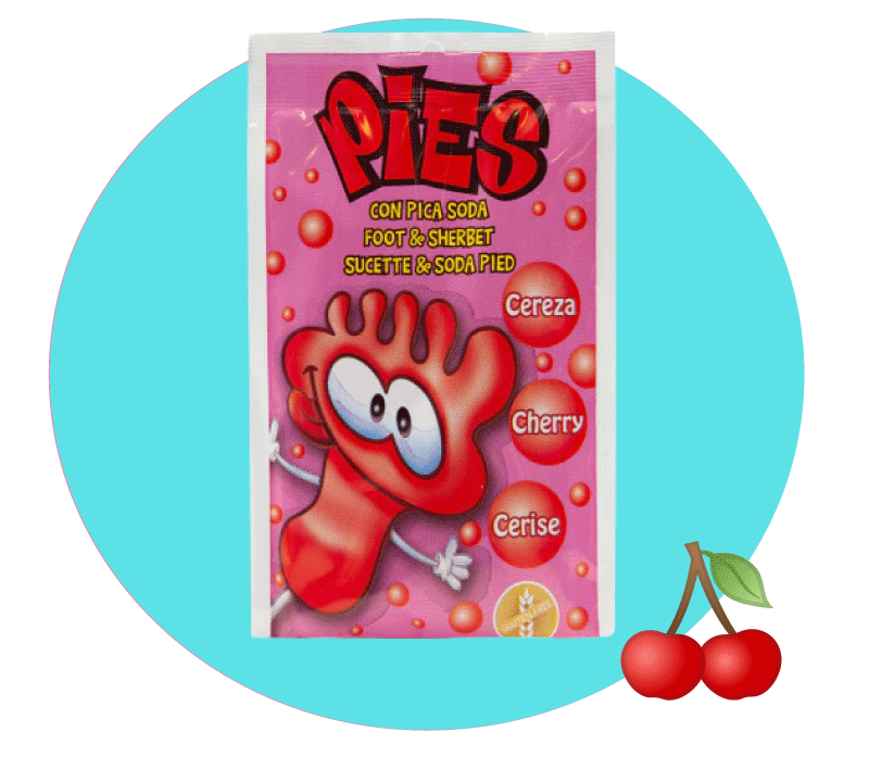 🌱 sucette pied poudre cerise (unité)