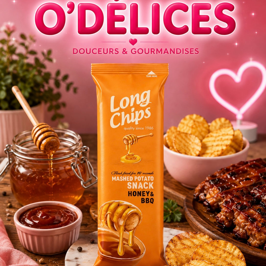 Long chips miel barbecue