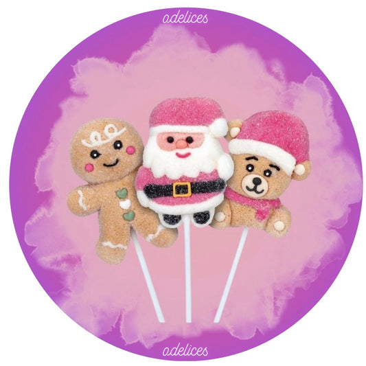 Sucettes Chamallow Noël (unité)