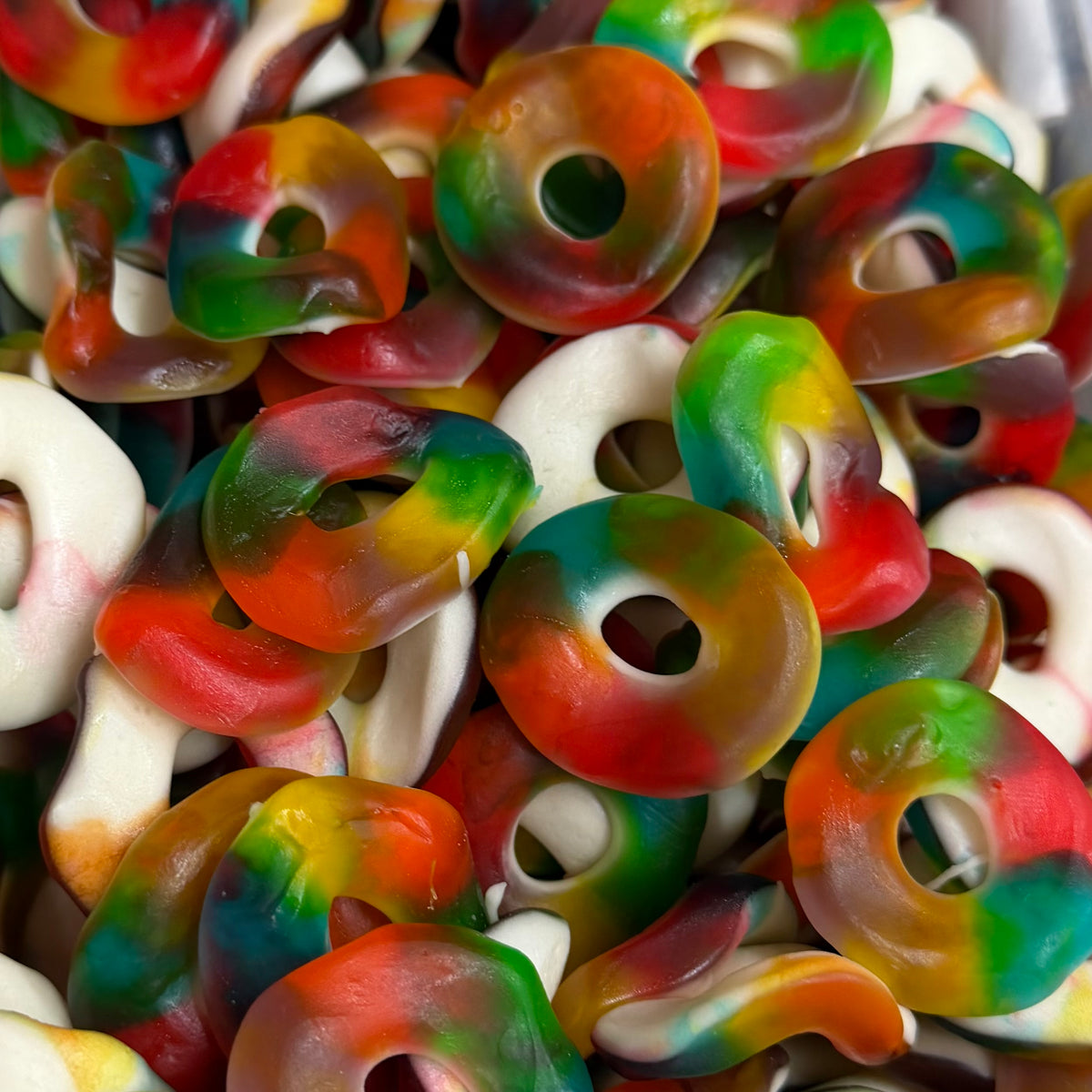 Anneaux Multicolore Lisse (100g)