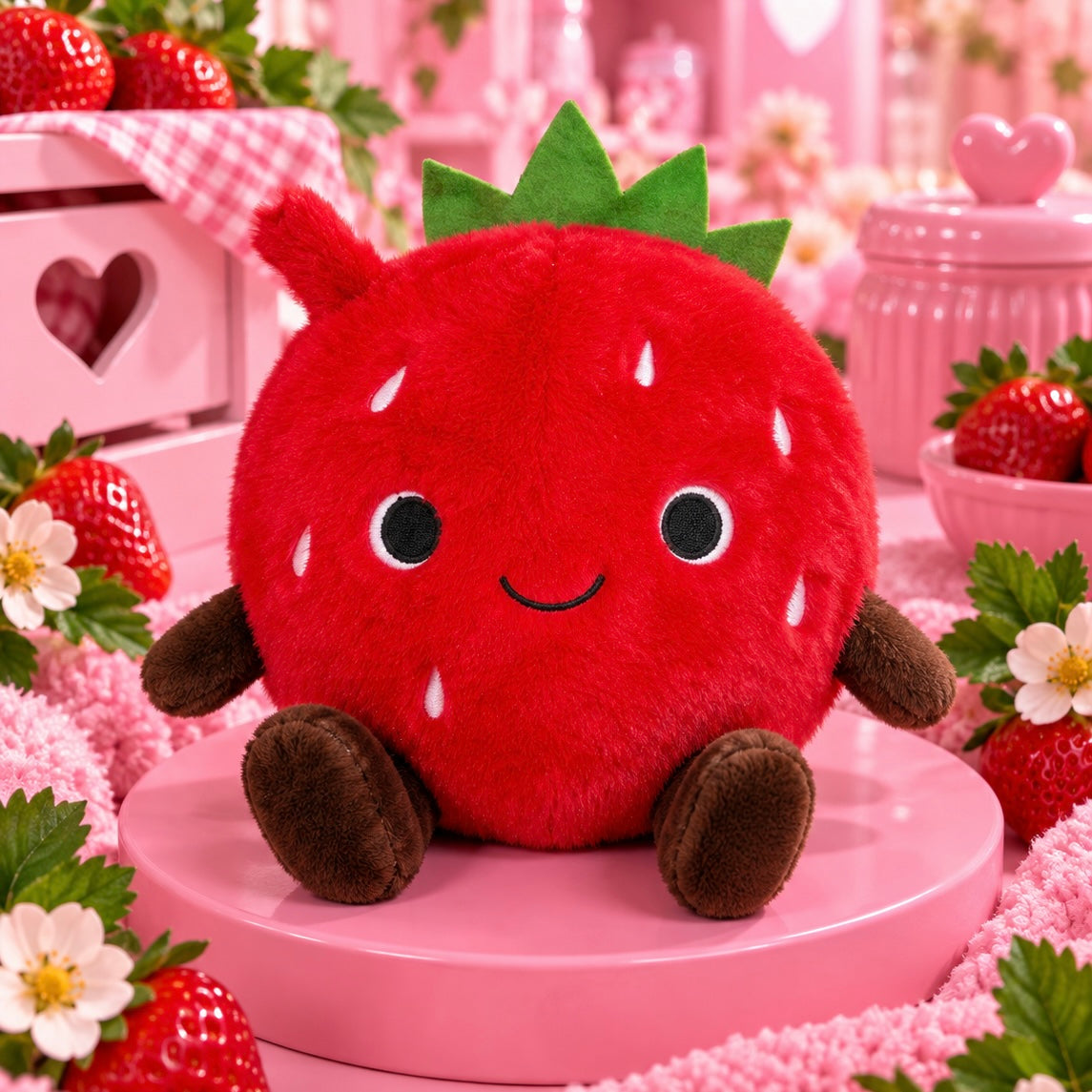 Peluche fraise
