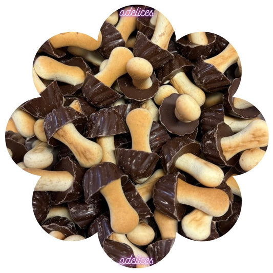 Champignons chocolat noir (100g)