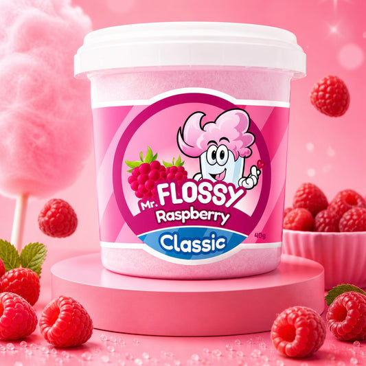 Barbe à Papa Raspberry Mr Flossy (x1)