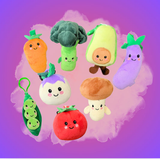 Peluche légumes 10cm ￼