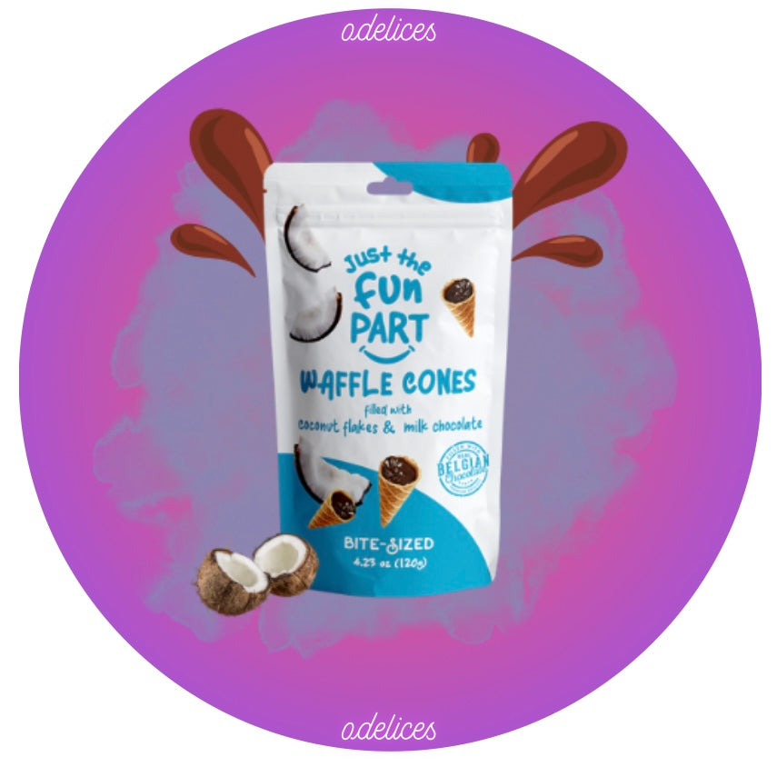 waffle cones noix de coco chocolat
