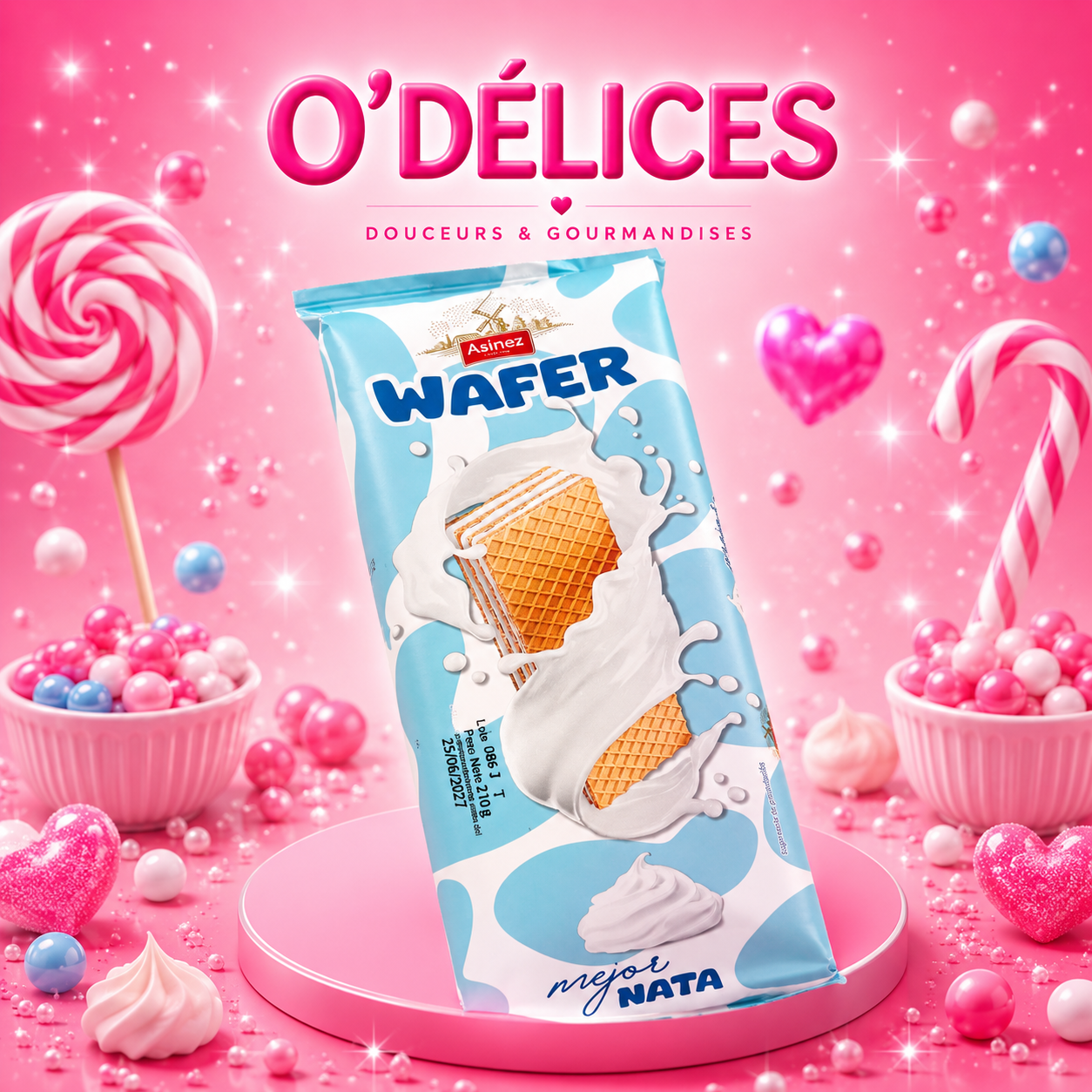 Gaufrettes crème (x1)