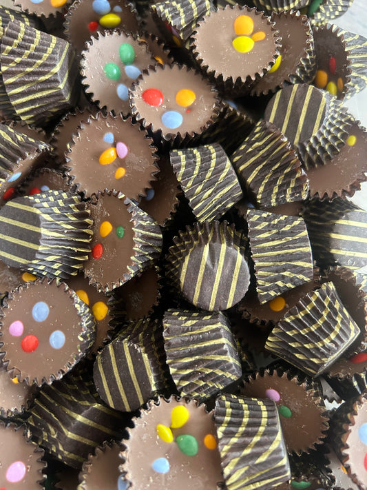 Chocolat au lait avec smarties