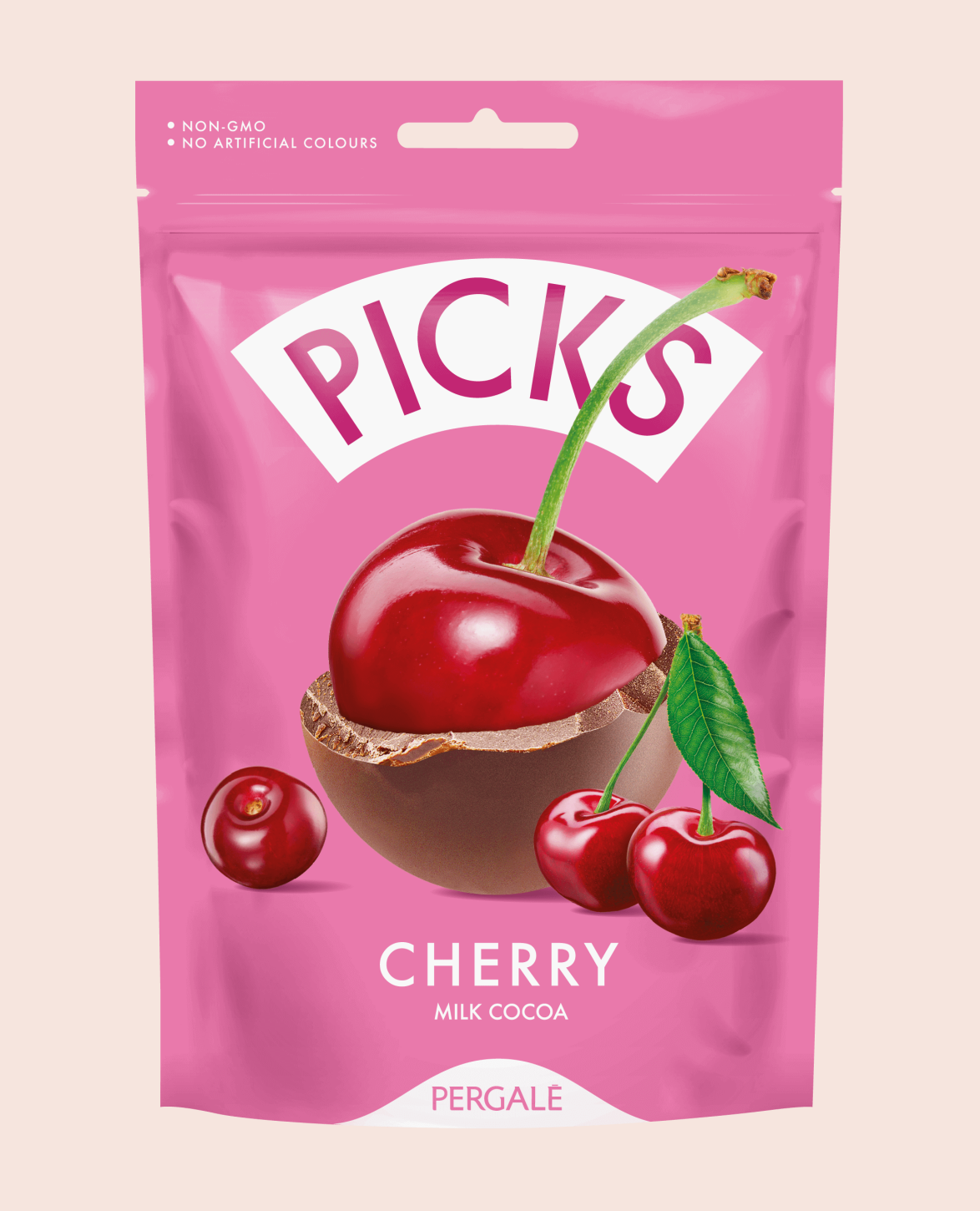 Cerise lyophilise au chocolat