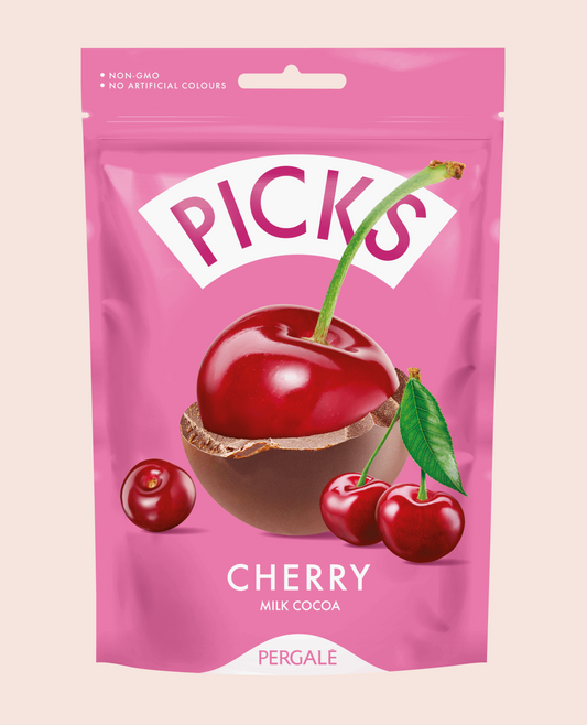 Cerise lyophilise au chocolat
